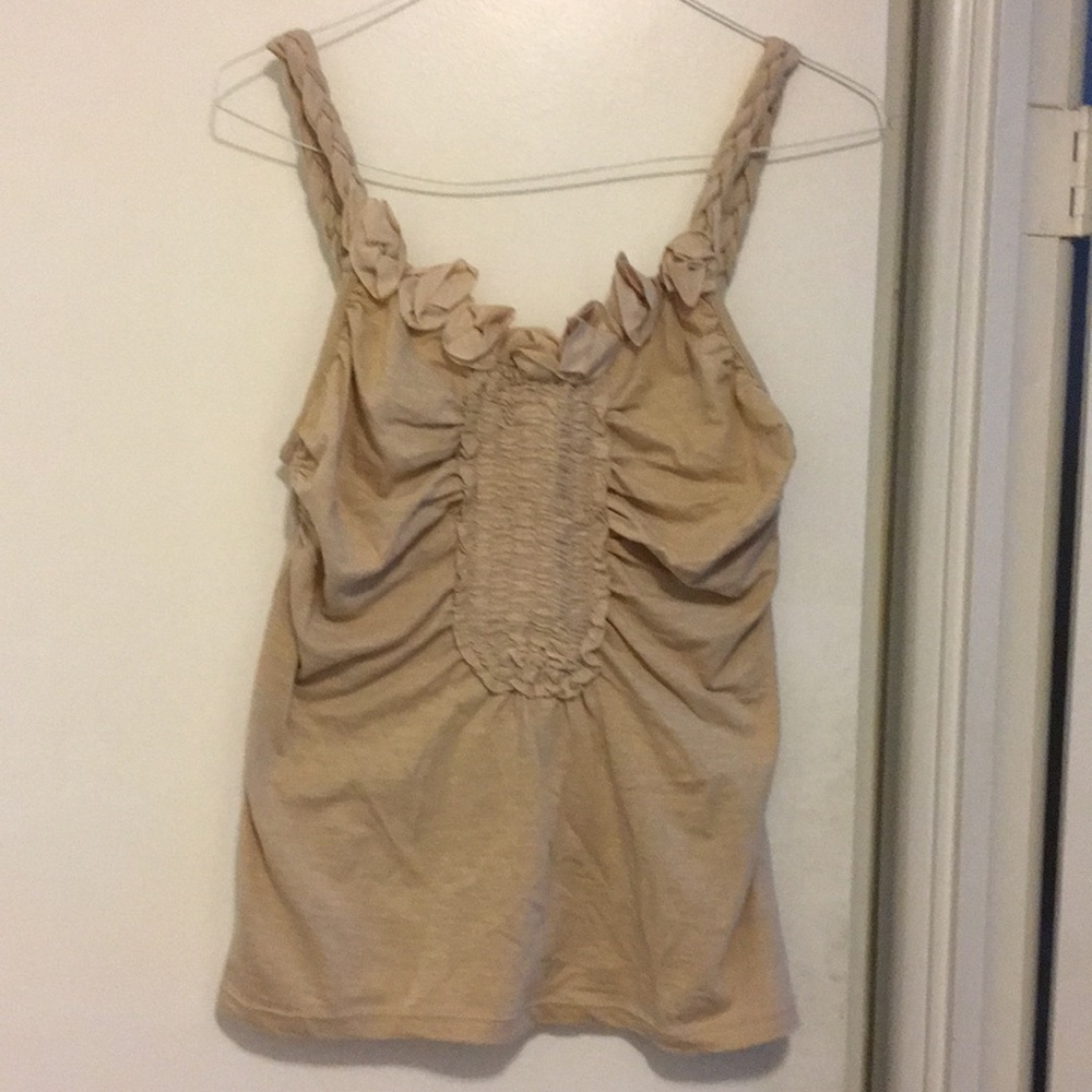 Anthropologie Bordeaux cotton camisole